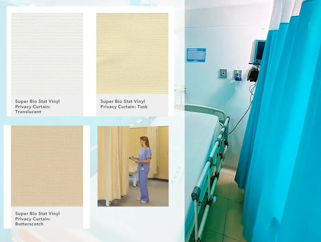 Tela Antibacteriana Super Bio Stat Protección Integral para cortinas hospitalarias